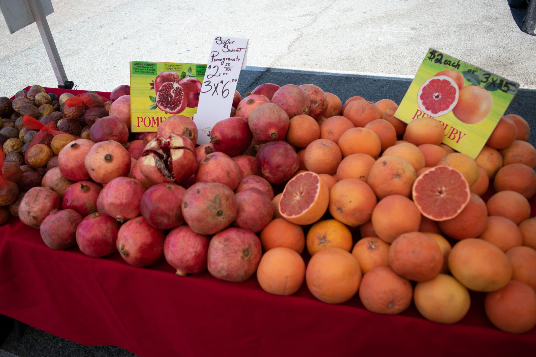 Pomegranates and Grapefruits